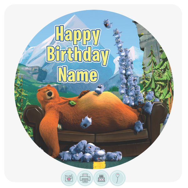 Grizzy and the Lemmings Movie – Edible Cake Topper – Edible Cake Toppers