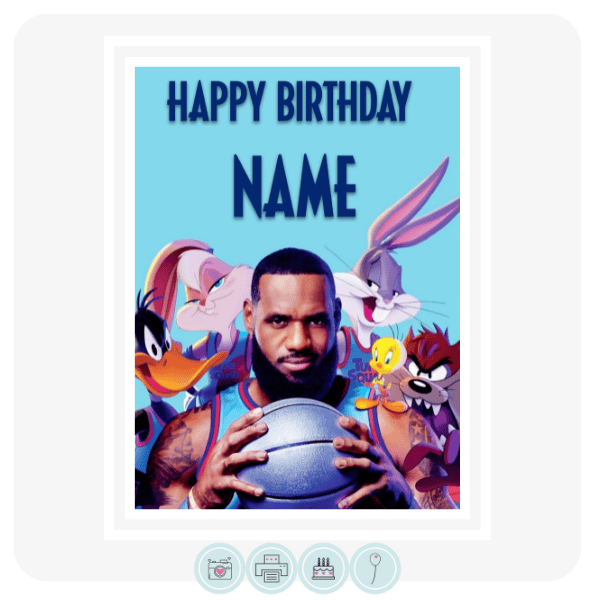 Space Jam New Rectangle Edible Cake Topper Edible Cake Toppers