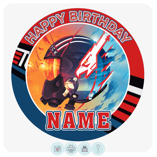 Top Gun Themed Edible Cake Topper Edible Cake Toppers