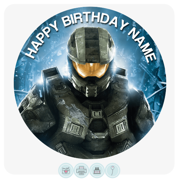 Halo Master Chief – Edible Cake Topper