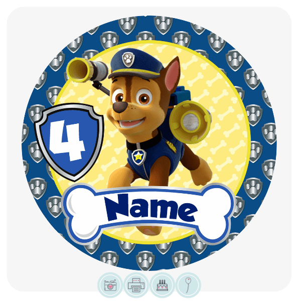 Chase Paw Patrol Edible Cake Topper Edible Cake Toppers