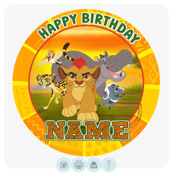 Lion Guard Inspired Cake Topper Edible Cake Toppers