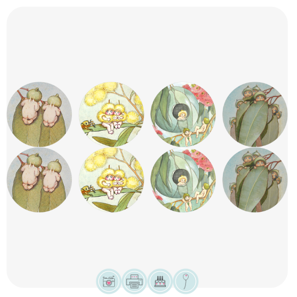 Blumomon 24 pezzi blu glitter Oh Babies Cupcake Toppers Baby Shower Cupcake Picks Celebrando Bambini Compleanno Baby Shower Party Decorazioni per torte