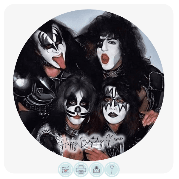 Kiss Band Edible Cake Topper Edible Cake Toppers