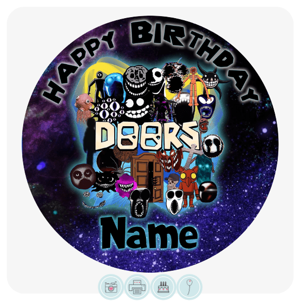 Roblox Doors Edible Cake Topper Edible Cake Toppers