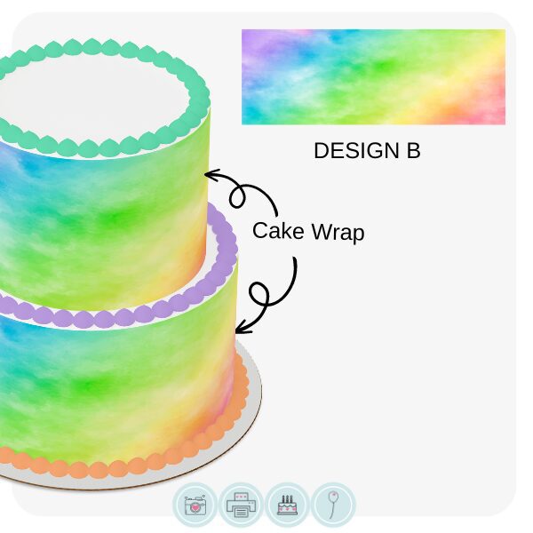 Cake Wrap // Pastel Rainbow