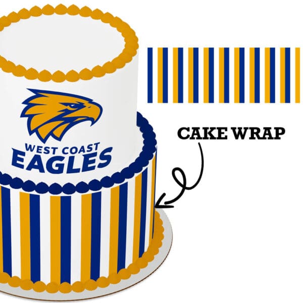Cake Wrap // AFL West Coast Eagles Edible Cake Toppers — free download